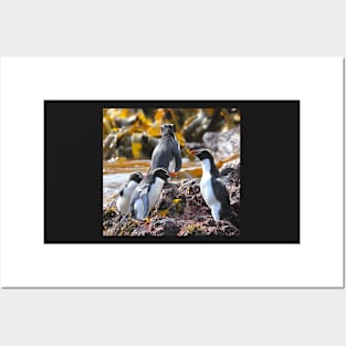 Snares Crested Penguins Posters and Art